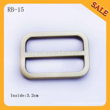 RB15 Europäische Bürste Antique Messing Handtasche Runde Metall Slide Bar Buckles